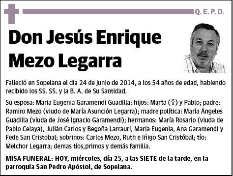 MEZO LEGARRA,JESUS ENRIQUE