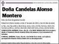 ALONSO MONTERO,CANDELAS