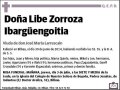 ZORROZA IBARGÜENGOITIA,LIBE
