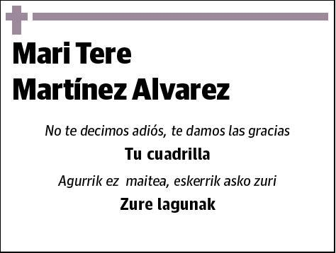 MARTINEZ ALVAREZ,MªI TERESA