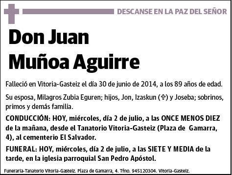 MUÑOA AGUIRRE,JUAN