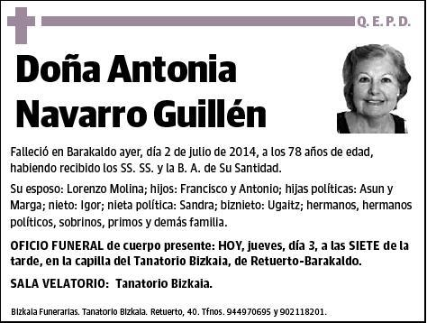 NAVARRO GUILLEN,ANTONIA