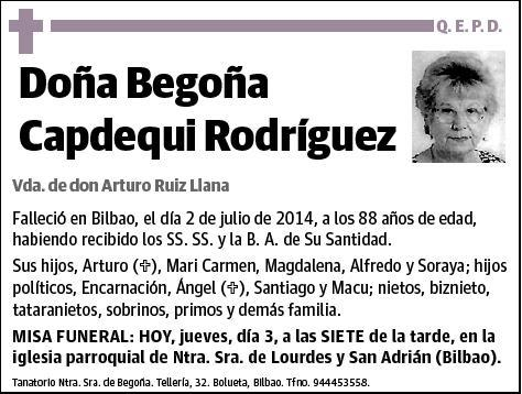 CAPDEQUI RODRIGUEZ,BEGOÑA