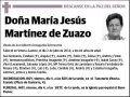 MARTINEZ DE ZUAZO URIARTE,MARIA JESUS