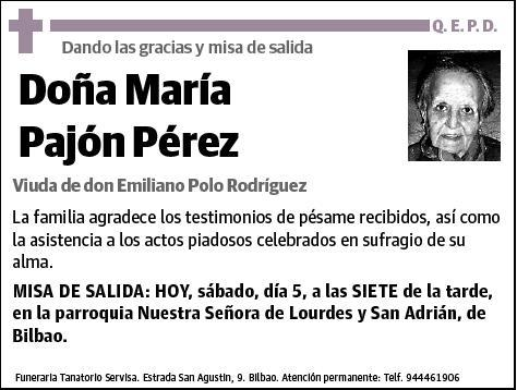 PAJON PEREZ,MARIA