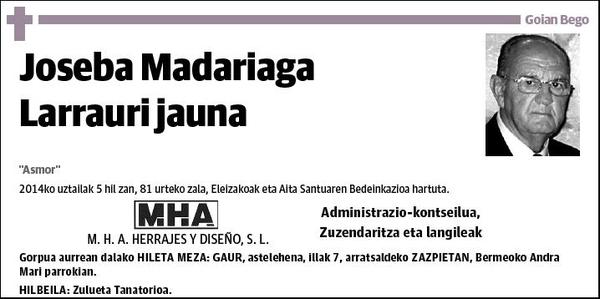 MADARIAGA LARRAURI,JOSEBA