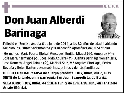 ALBERDI BARINAGA,JUAN