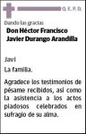 DURANGO ARANDILLA,HECTOR FRANCISCO JAVIER