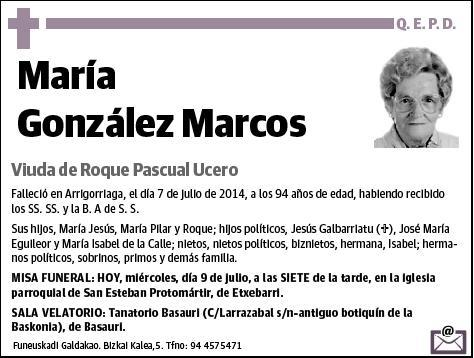 GONZALEZ MARCOS,MARIA