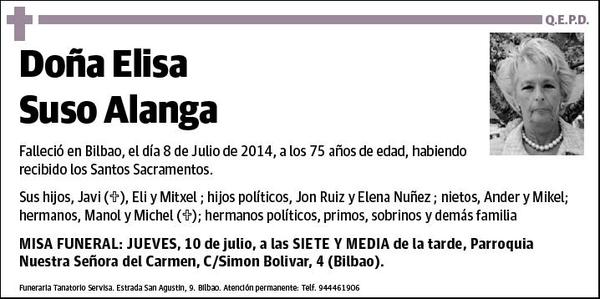 SUSO ALANGA,ELISA