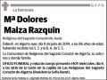 MAIZA RAZQUIN,Mª DOLORES