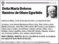 RAMIREZ DE OLANO AGURBIDE,MARIA DOLORES