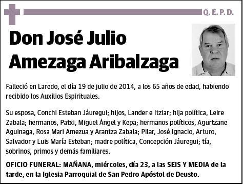 AMEZAGA ARIBALZAGA,JOSE JULIO