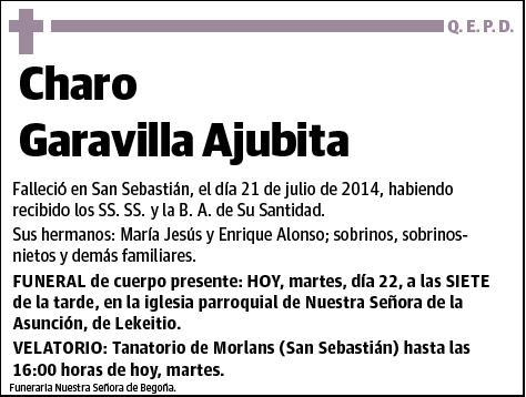 GARAVILLA AJUBITA,CHARO