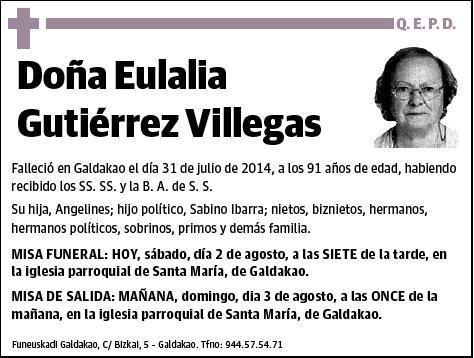 GUTIERREZ VILLEGAS,EULALIA