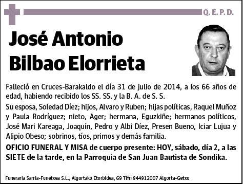 BILBAO ELORRIETA,JOSE ANTONIO