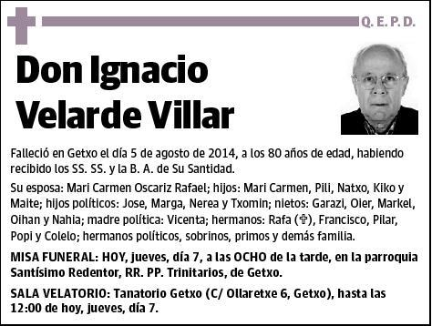 VELARDE VILLAR,IGNACIO