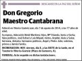 MAESTRO CANTABRANA,GREGORIO