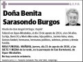 SARASONDO BURGOS,BENITA