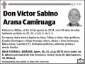 ARANA CAMIRUAGA,VICTOR SABINO