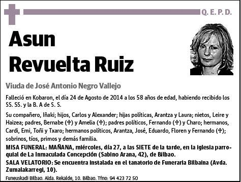 REVUELTA RUIZ,ASUN