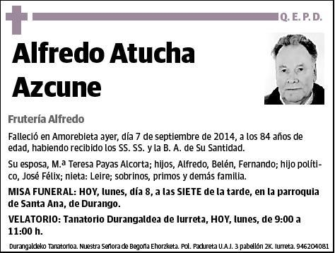 ATUCHA AZCUNE,ALFREDO