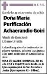 ACHAERANDIO GOIRI,MARIA PURIFICACION