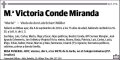 CONDE MIRANDA,MARIA VICTORIA