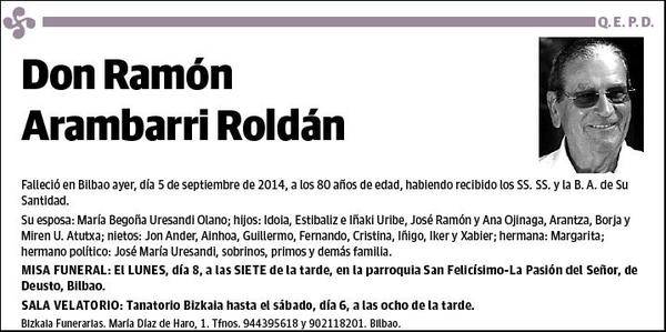 ARAMBARRI ROLDAN,RAMON