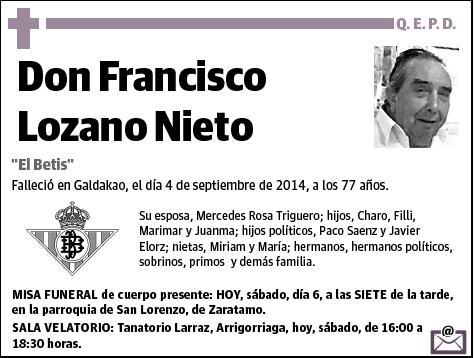 LOZANO NIETO,FRANCISCO