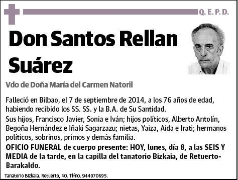 RELLAN SUAREZ,SANTOS
