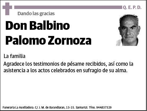 PALOMO ZORNOZA,BALBINO
