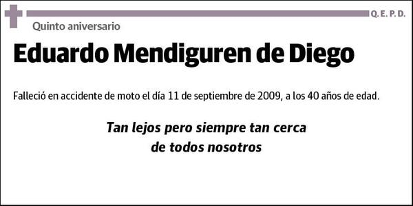 MENDIGUREN DE DIEGO,EDUARDO