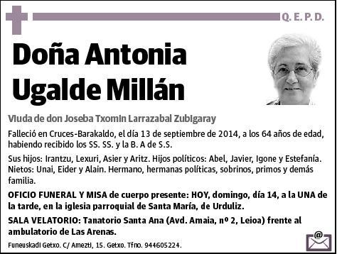 UGALDE MILLAN,ANTONIA