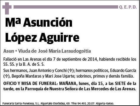 LOPEZ AGUIRRE,Mª ASUNCION