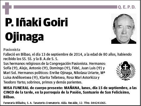 GOIRI OJINAGA,IÑAKI