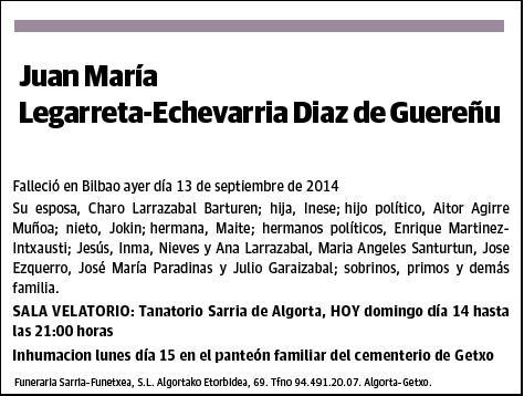 LEGARRETA-ECHEVARRIA DIAZ DE GUEREÑU,JUAN MARIA