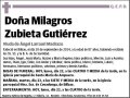 ZUBIETA GUTIERREZ,MILAGROS