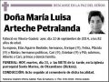 ARTECHE PETRALANDA,MARIA LUISA