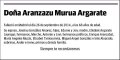MURUA ARGARATE,ARANZAZU