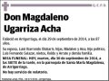 UGARRIZA ACHA,MAGDALENO
