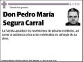 SEGURA CARRAL,PEDRO MARÍA