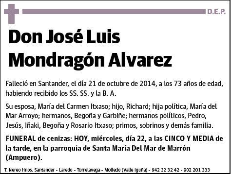 MONDRAGON ALVAREZ,JOSE LUIS