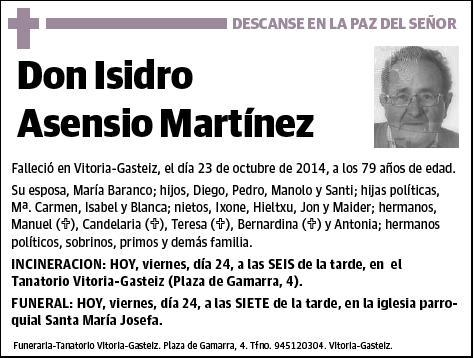 ASENSIO MARTINEZ,ISIDRO