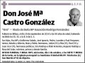 CASTRO GONZALEZ,JOSE Mª