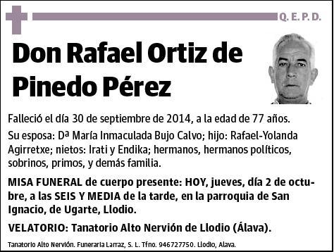 ORTIZ DE PINEDO PEREZ,RAFAEL