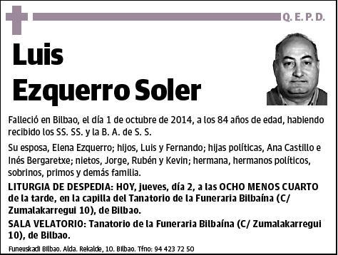 EZQUERRO SOLER,LUIS