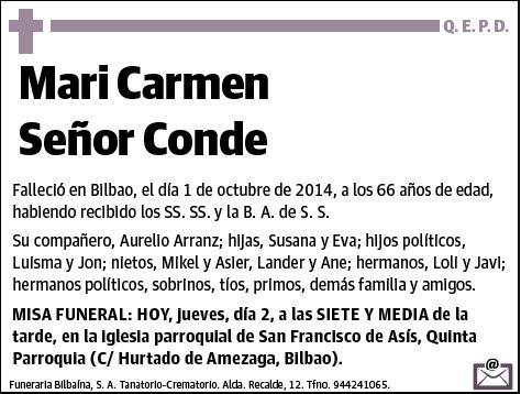 SEÑOR CONDE,MARI CARMEN