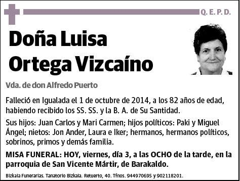 ORTEGA VIZCAINO,LUISA