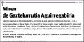 DE GAZTELURRUTIA AGUIRREGABIRIA,MIREN